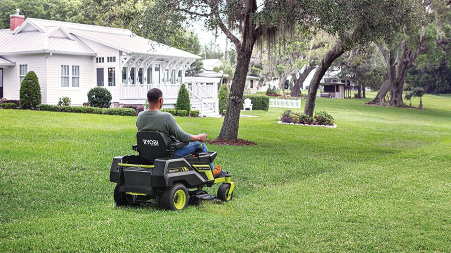 Tondeuse sur batterie Rider Zero-Turn RY72ZTRX76-210 76 cm 72 V Ryobi Tondeuse sur batterie Rider Zero-Turn RY72ZTRX76-210 76 cm 72 V Ryobi